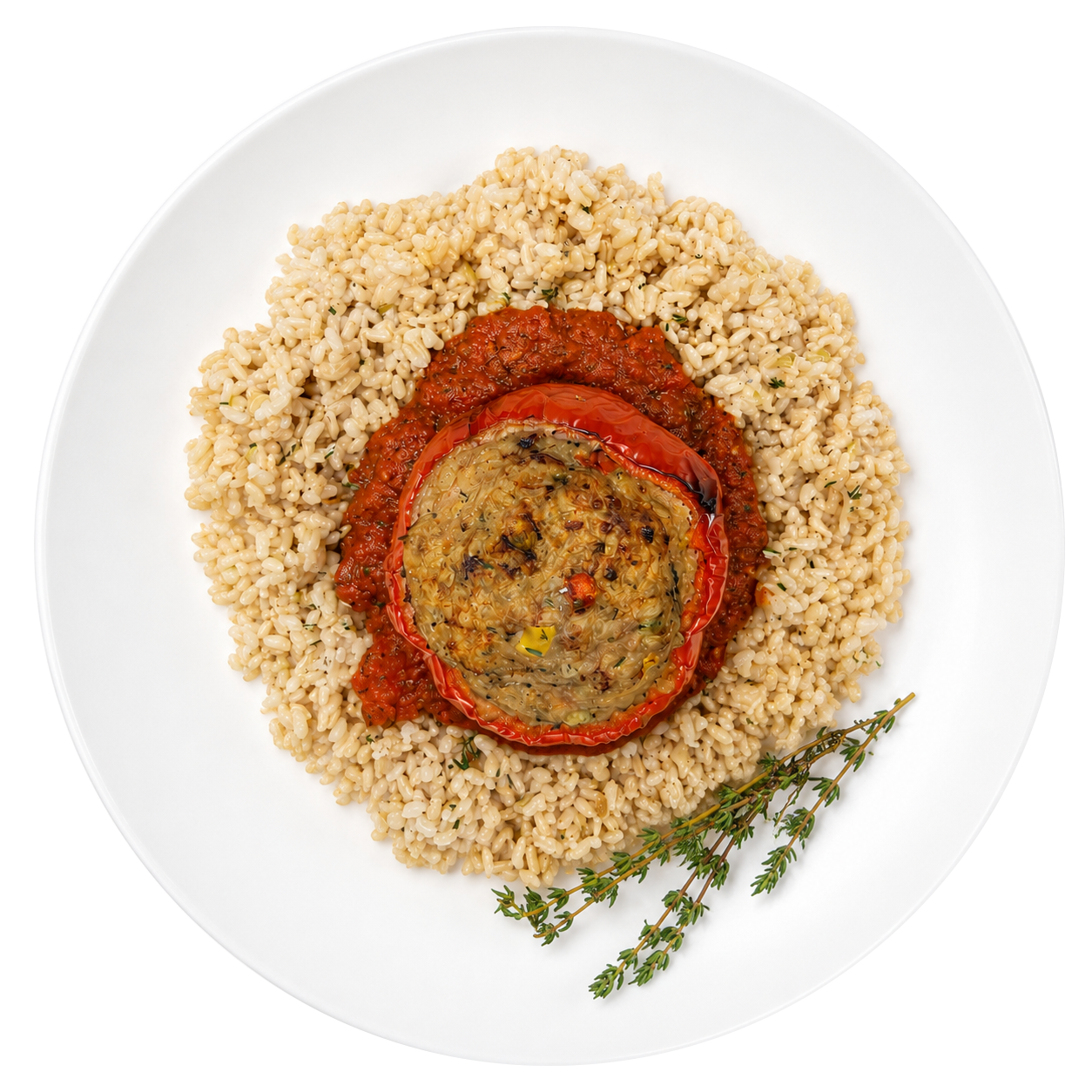 Turkey & Veggie Stuffed Peppers